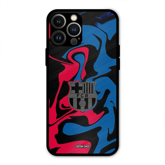 FC Barcelona Comic  iPhone 13 Pro Max Mobile Back Cover - Sports PrintShield Case