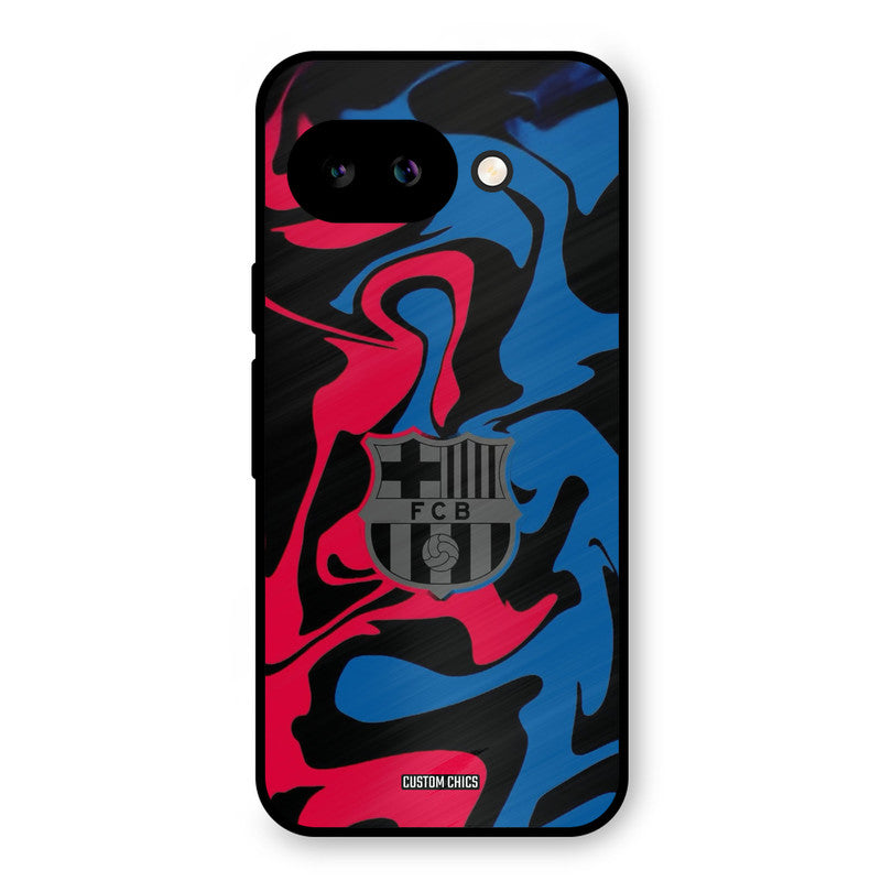 FC Barcelona Comic Google Pixel 9A Mobile Back Cover - Sports PrintShield Case