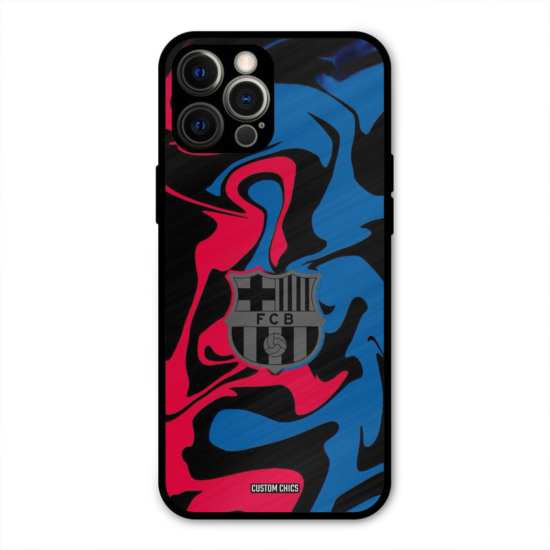 FC Barcelona Comic  iPhone 12 Pro Max Mobile Back Cover - Sports PrintShield Case