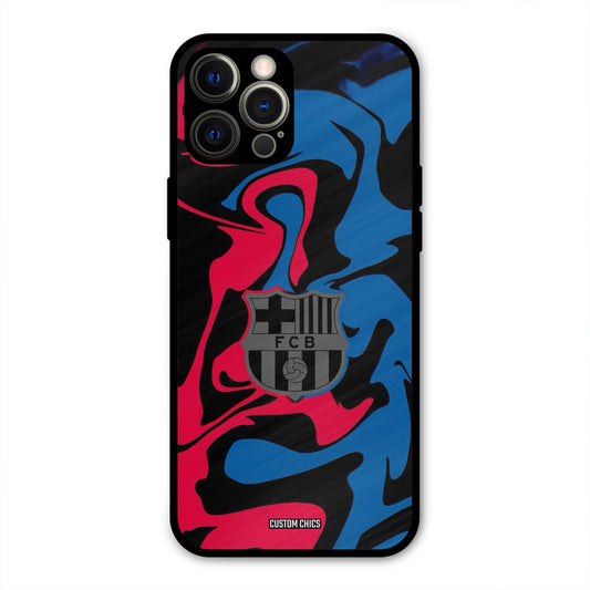 FC Barcelona Comic  iPhone 12 Pro Max Mobile Back Cover - Sports PrintShield Case