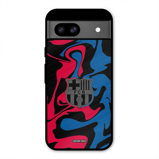 FC Barcelona Comic Google Pixel 8a Mobile Back Cover - Sports PrintShield Case