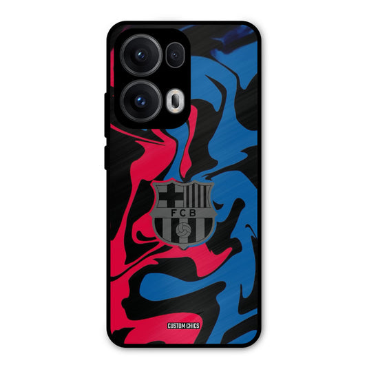 FC Barcelona Comic Oppo Reno 13 Pro 5G Mobile Back Cover - Sports PrintShield Case
