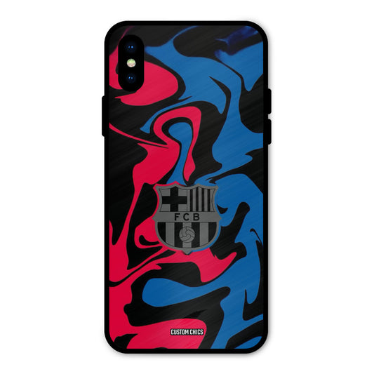 FC Barcelona Comic iPhone X Mobile Back Cover - Sports PrintShield Case
