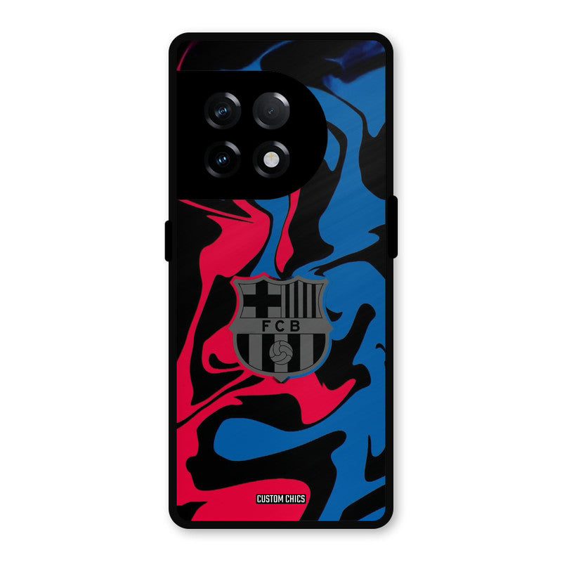 FC Barcelona Comic OnePlus 11R Mobile Back Cover - Sports PrintShield Case