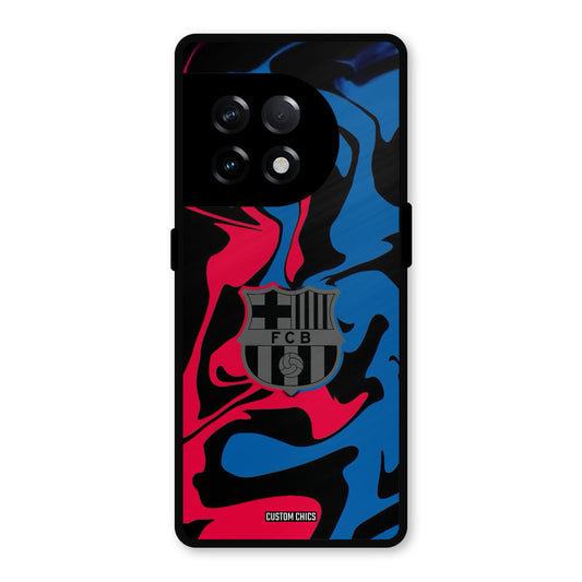 FC Barcelona Comic OnePlus 11R Mobile Back Cover - Sports PrintShield Case