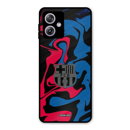 FC Barcelona Comic Motorola G64 5G Mobile Back Cover - Sports PrintShield Case