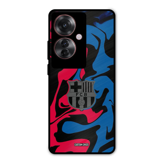 FC Barcelona Comic Oppo F25 Pro Mobile Back Cover - Sports PrintShield Case