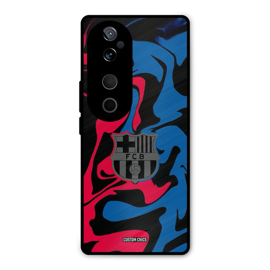 FC Barcelona Comic Vivo V40 Mobile Back Cover - Sports PrintShield Case