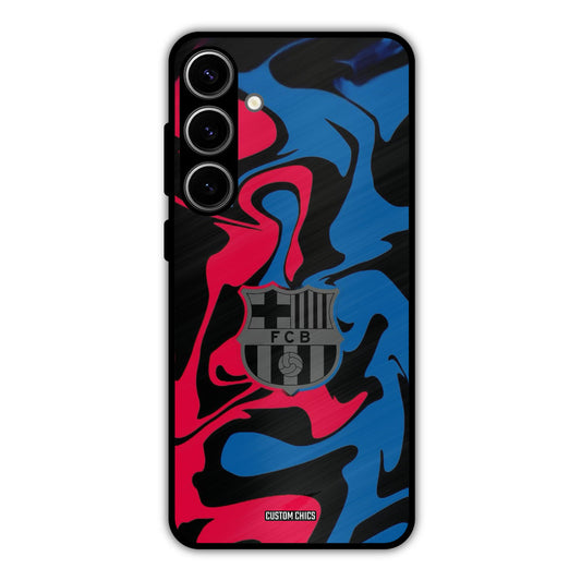 FC Barcelona Comic Samsung Galaxy S24 Plus Mobile Back Cover - Sports PrintShield Case