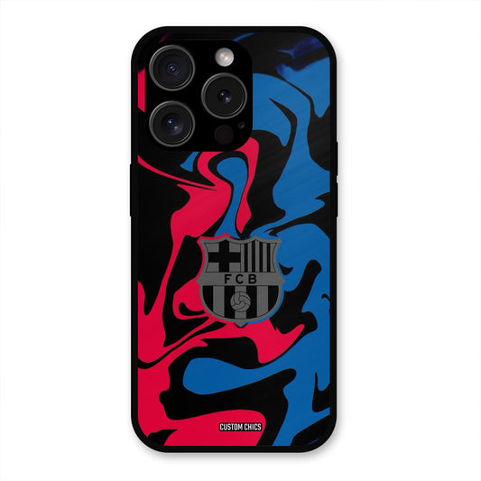 FC Barcelona Comic  iPhone 15 Pro Max Mobile Back Cover - Sports PrintShield Case