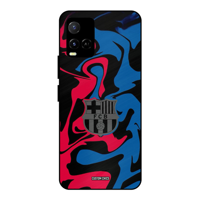 FC Barcelona Comic Vivo Y33s Mobile Back Cover - Sports PrintShield Case
