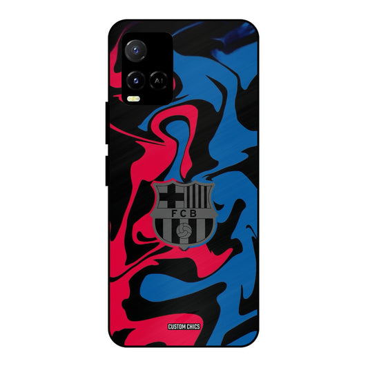 FC Barcelona Comic Vivo Y33s Mobile Back Cover - Sports PrintShield Case