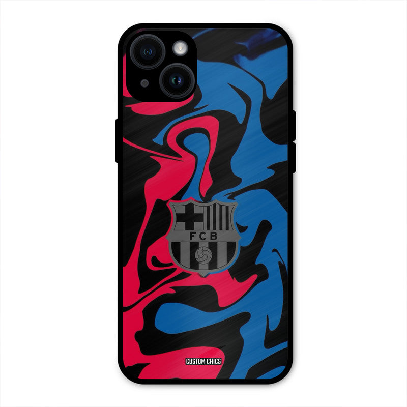 FC Barcelona Comic  iPhone 14 Plus Mobile Back Cover - Sports PrintShield Case