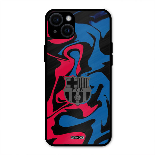 FC Barcelona Comic  iPhone 14 Plus Mobile Back Cover - Sports PrintShield Case