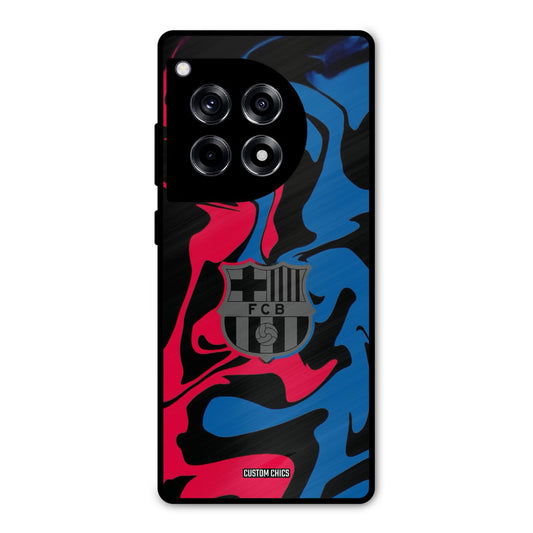 FC Barcelona Comic OnePlus 12R Mobile Back Cover - Sports PrintShield Case