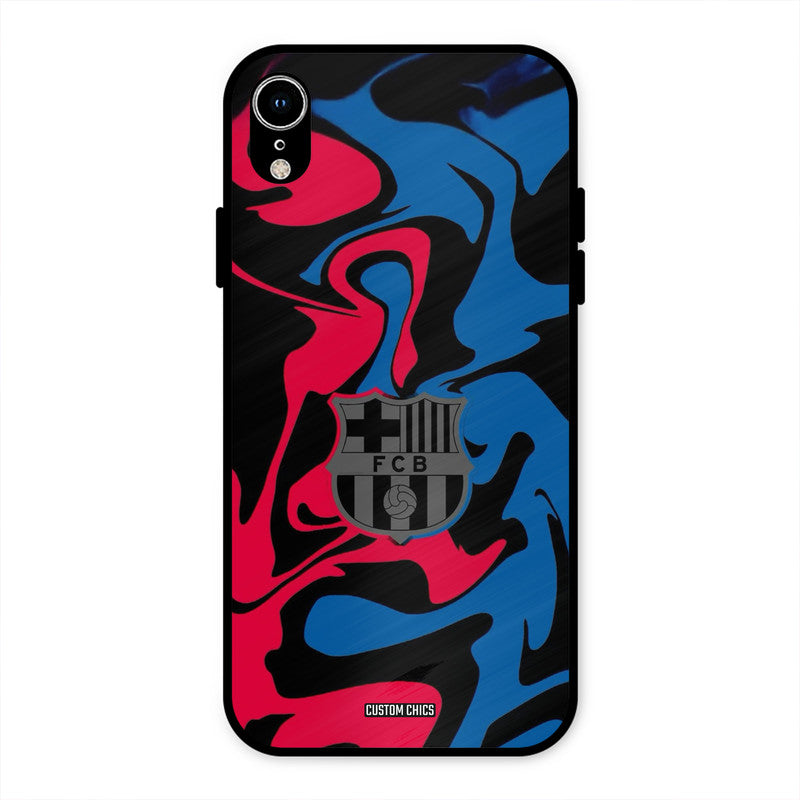 FC Barcelona Comic iPhone XR Mobile Back Cover - Sports PrintShield Case