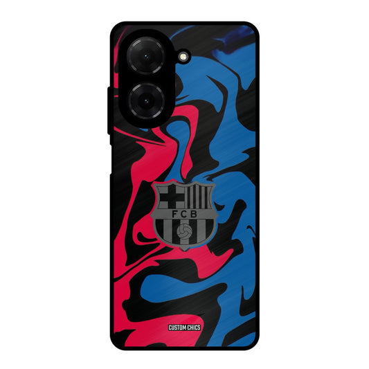 FC Barcelona Comic Poco C71 Mobile Back Cover - Sports PrintShield Case