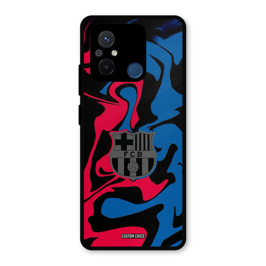 FC Barcelona Comic Redmi 12c Mobile Back Cover - Sports PrintShield Case