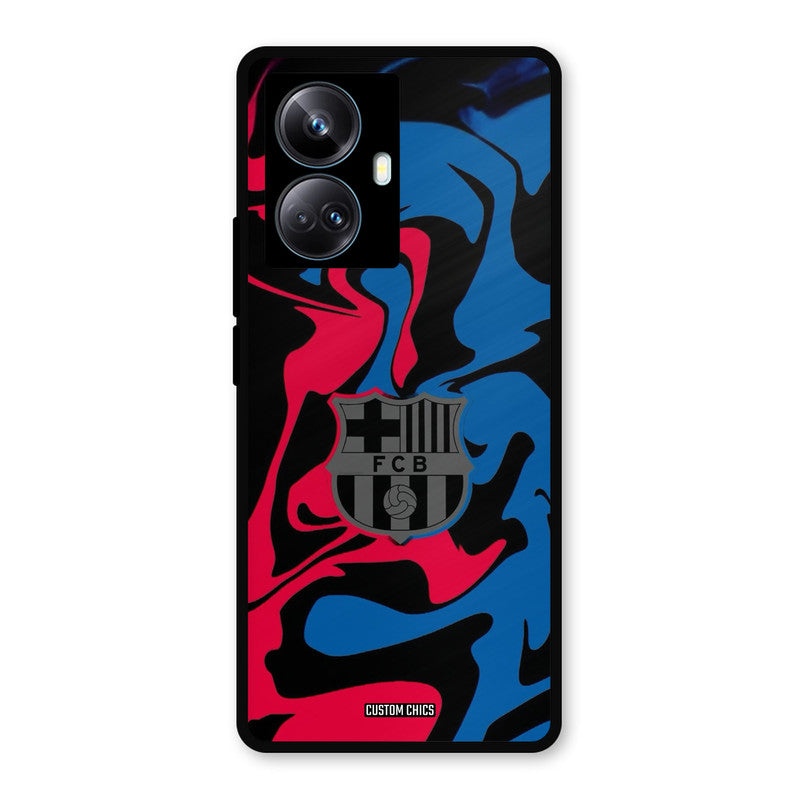 FC Barcelona Comic Realme 10 Pro Plus Mobile Back Cover - Sports PrintShield Case