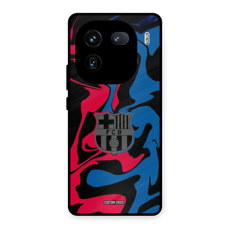 FC Barcelona Comic iQOO 12 Mobile Back Cover - Sports PrintShield Case