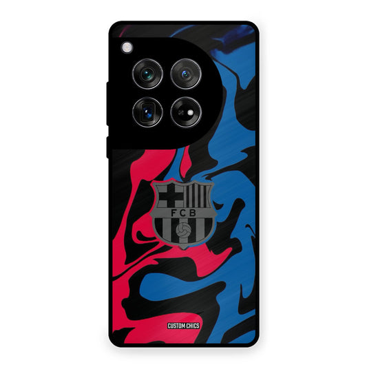 FC Barcelona Comic OnePlus 12 Mobile Back Cover - Sports PrintShield Case