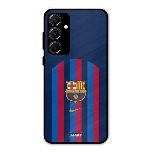 FCB Stripes Samsung Galaxy A35 5G Mobile Back Cover - Sports PrintShield Case