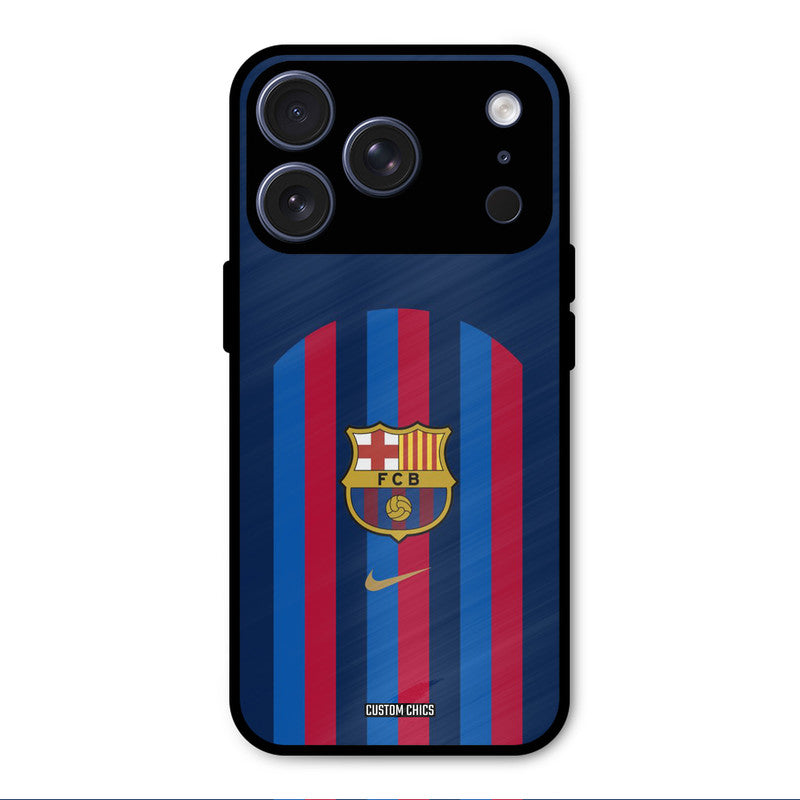 FCB Stripes iPhone 17 Pro Mobile Back Cover - Sports PrintShield Case
