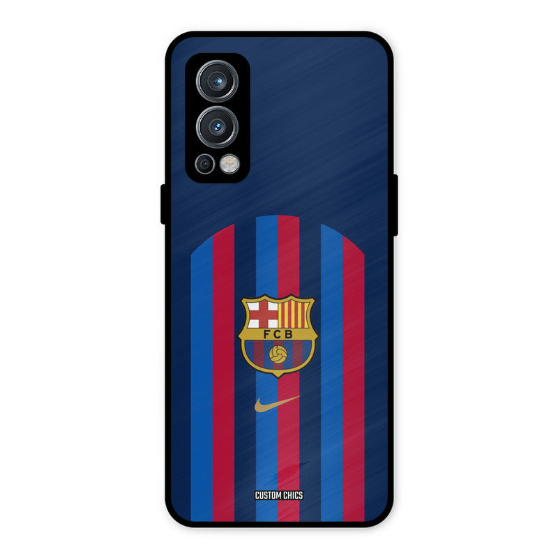 FCB Stripes OnePlus Nord 2 5G Mobile Back Cover - Sports PrintShield Case