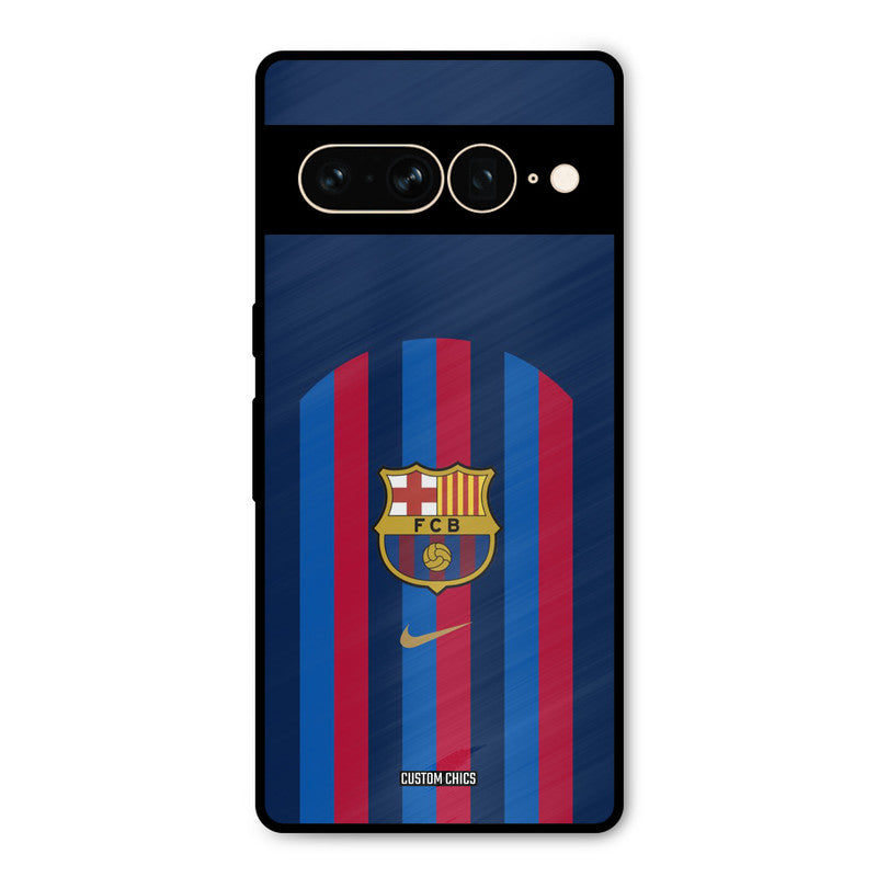 FCB Stripes Google Pixel 7 Pro Mobile Back Cover - Sports PrintShield Case