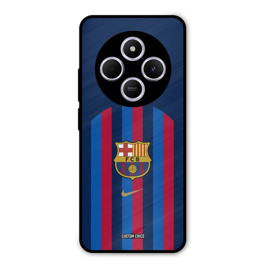 FCB Stripes Poco M7 Mobile Back Cover - Sports PrintShield Case