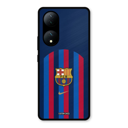 FCB Stripes Vivo Y100 Mobile Back Cover - Sports PrintShield Case