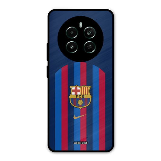 FCB Stripes Realme 12 Plus Mobile Back Cover - Sports PrintShield Case