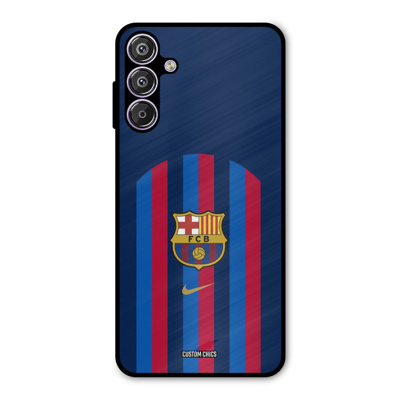 FCB Stripes Samsung Galaxy F15 Mobile Back Cover - Sports PrintShield Case