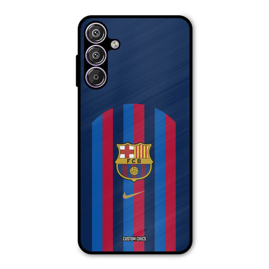 FCB Stripes Samsung Galaxy F15 Mobile Back Cover - Sports PrintShield Case