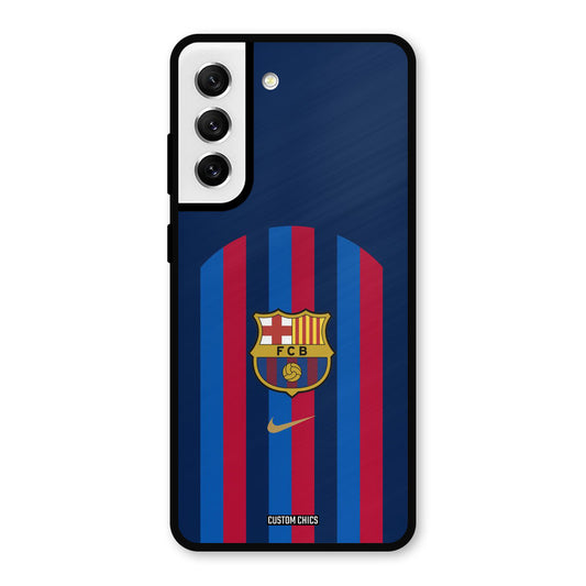 FCB Stripes Samsung Galaxy S21 FE 5G Mobile Back Cover - Sports PrintShield Case