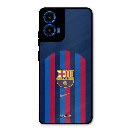 FCB Stripes Moto G45 Mobile Back Cover - Sports PrintShield Case