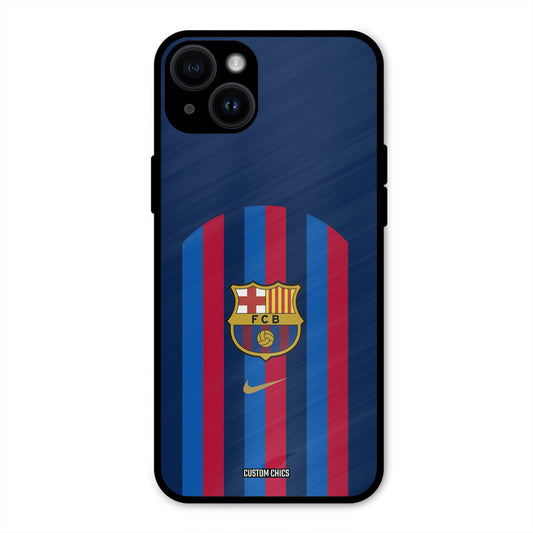 FCB Stripes  iPhone 14 Plus Mobile Back Cover - Sports PrintShield Case
