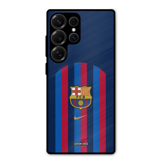FCB Stripes Samsung Galaxy S25 Ultra Mobile Back Cover - Sports PrintShield Case