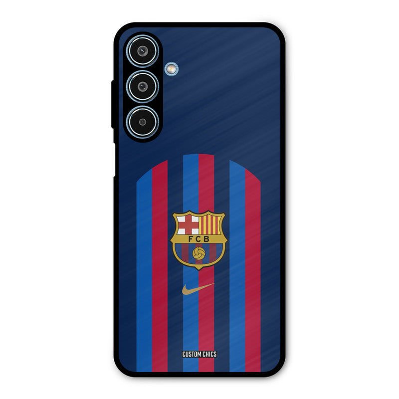 FCB Stripes Samsung Galaxy M35 5G Mobile Back Cover - Sports PrintShield Case