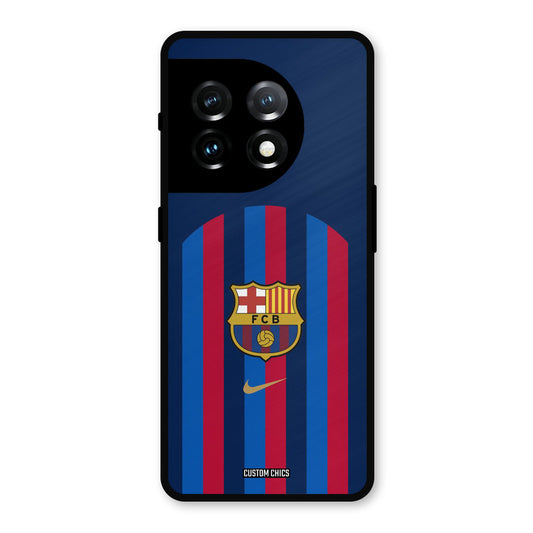 FCB Stripes OnePlus 11 Mobile Back Cover - Sports PrintShield Case