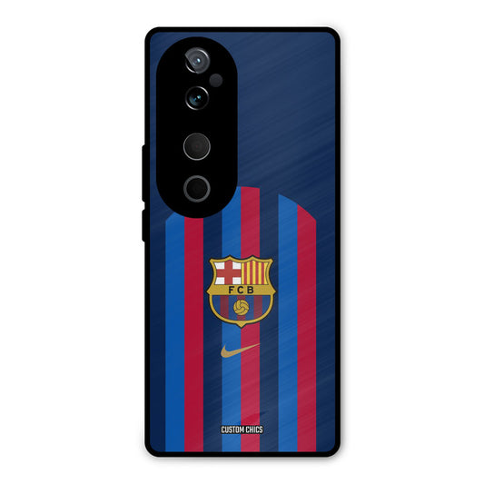 FCB Stripes Vivo V40 Pro Mobile Back Cover - Sports PrintShield Case