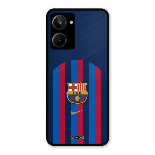 FCB Stripes Realme 10 Mobile Back Cover - Sports PrintShield Case