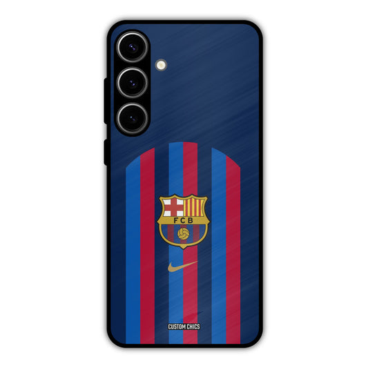 FCB Stripes Samsung Galaxy S24 Plus Mobile Back Cover - Sports PrintShield Case