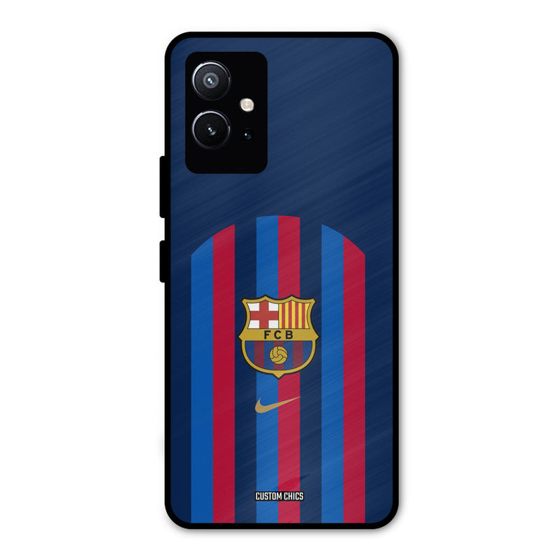 FCB Stripes Vivo Y75 5G Mobile Back Cover - Sports PrintShield Case