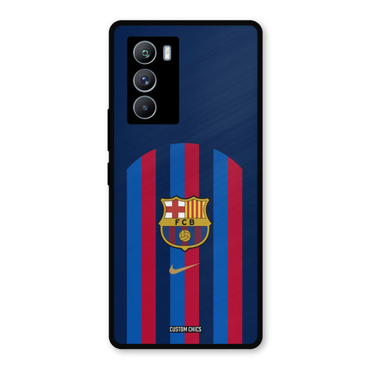 FCB Stripes iQOO 9SE Mobile Back Cover - Sports PrintShield Case