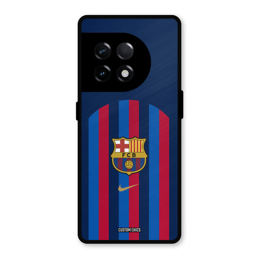 FCB Stripes OnePlus 11R Mobile Back Cover - Sports PrintShield Case