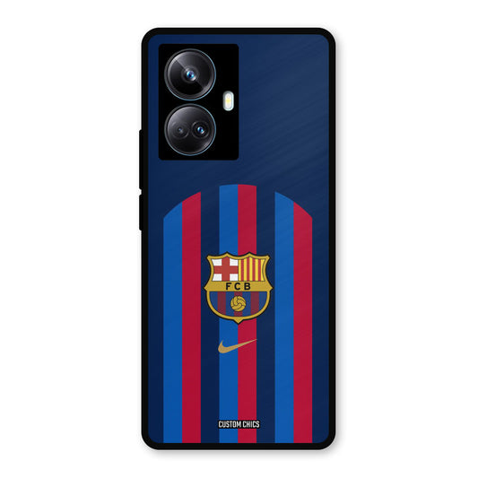 FCB Stripes Realme 10 Pro Plus Mobile Back Cover - Sports PrintShield Case