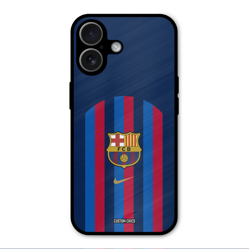 FCB Stripes iPhone 17 Mobile Back Cover - Sports PrintShield Case