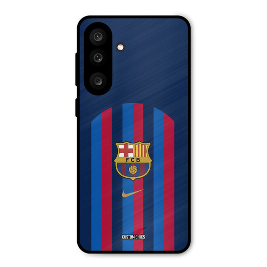 FCB Stripes Samsung Galaxy M56 Mobile Back Cover - Sports PrintShield Case