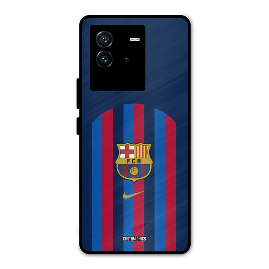 FCB Stripes iQOO Neo 6 5G Mobile Back Cover - Sports PrintShield Case